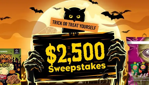 Tasty Rewards Trick or Treat Sweepstakes: Win $2500 Cash!