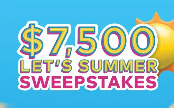 Tasty Rewards Let’s Summer Sweepstakes: Win $7500 Cash!