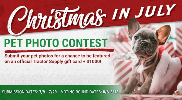Tractor Supply Christmas In July Contest