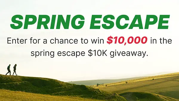 Travel Channel’s Spring Escape Giveaway: Win $10000 Cash for Vacation