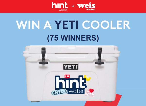 Weis Markets Yeti Cooler Sweepstakes (75 Winners)