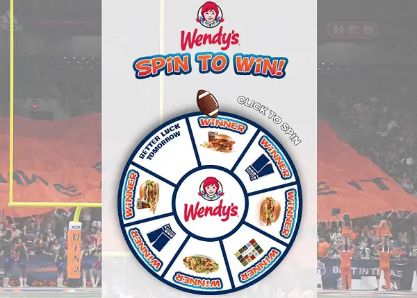 Wendy’s Spin to Win Sweepstakes
