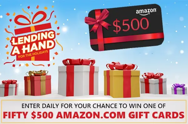 $500 Amazon Gift Card Giveaway