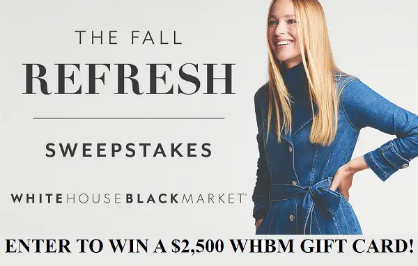 White House Black Market Fall Shopping Spree Sweepstakes