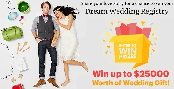 Amazon Dream Wedding Registry Contest