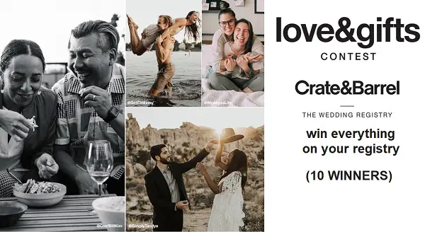 Crate and Barrel Love & Gifts Contest (10 Winners)
