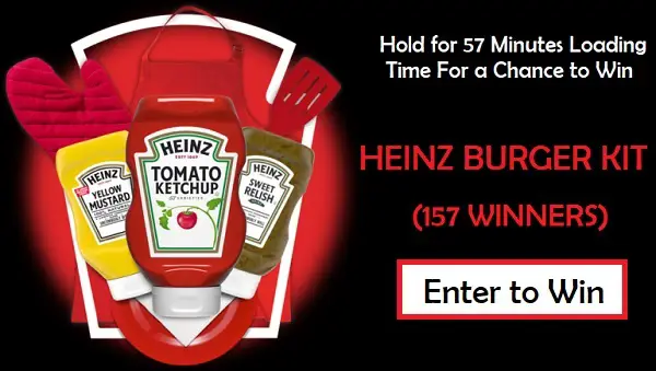 Kraft Hold for Heinz Sweepstakes (157 Winners)