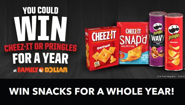 Kellogg’s Snacks for a Year Sweepstakes (100 Winners)