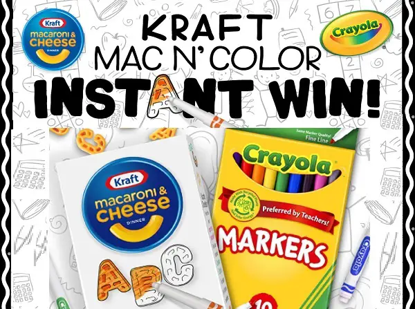 Kraft Mac N' Color Instant Win Game (516 Prizes)