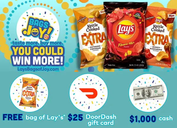 Lay's Bags of Joy Instant-Win Game (45050 Winners)