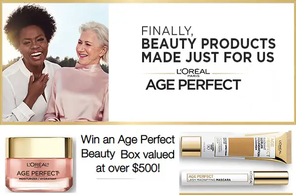 L’Oréal Paris Age Perfect Beauty Box Sweepstakes