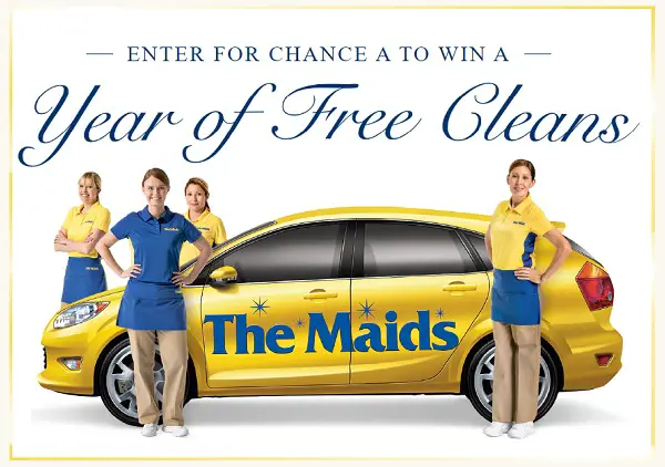 The Maids Free Cleans for a Year Sweepstakes