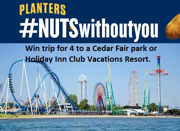 Planters Nuts Without You Sweepstakes: Win Free Vacation!