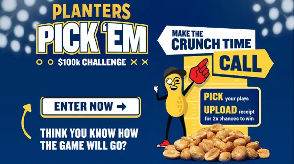 Planters Pick 'Em $100k Challenge Sweepstakes