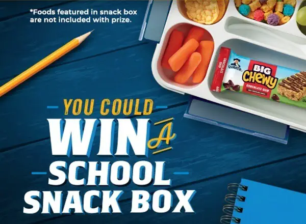Quaker Back To School Sweepstakes: Win Free Lunch Boxes (140K+ Winners)