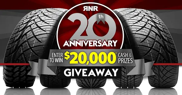 RNR Tire 20th Anniversary Giveaway