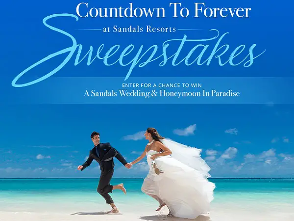 Sandals Resorts Wedding Sweepstakes 2020