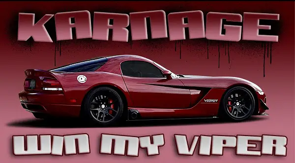 Win Dean's Dodge Viper Sweepstakes