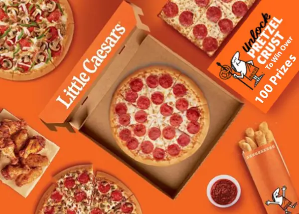 Little Caesars Unlock Pretzel Crust Instant Win Game (105 Prizes)