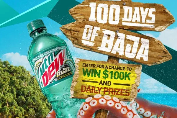 MTN Dew 100 Days of Baja Sweepstakes on 100daysofbaja.com