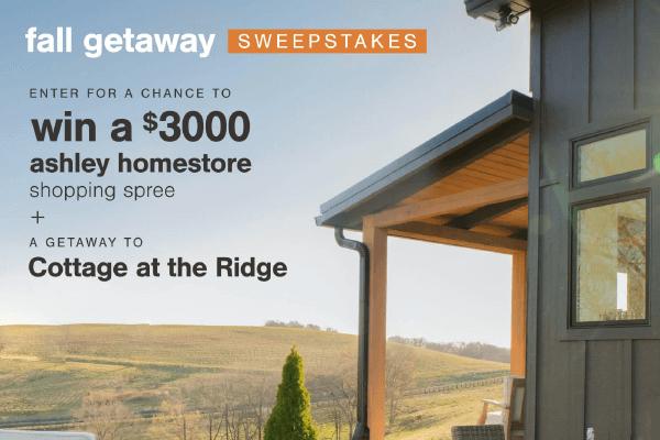 $3000 Ashley HomeStore Fall Shopping Spree Sweepstakes