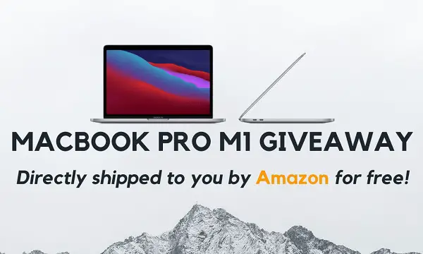 Givebase Apple Macbook Pro M1 Giveaway