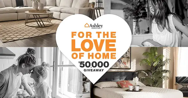 For the Love of Home Ashley Furniture $50K Giveaway