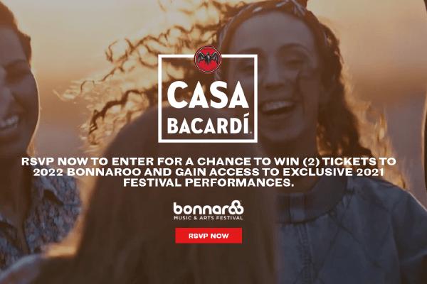 Bacardi Bonnaroo Live Stream Sweeps