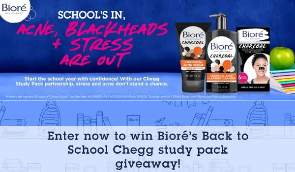 Biore Skincare Back to School Giveaway
