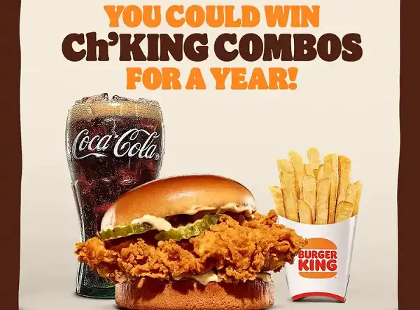 Burger King Instant Win Game 2021 (70,510 Prizes)