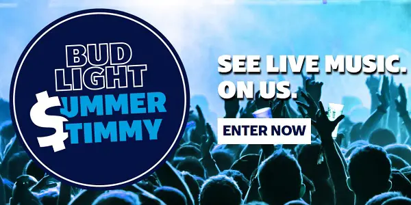 Bud Light Summer Music Concert Ticket Sweepstakes 2021