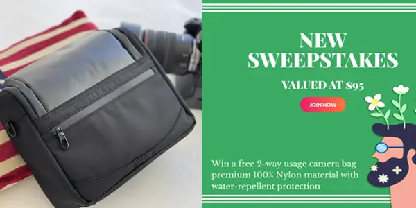 Kert Pro Camera Bag Sweepstakes