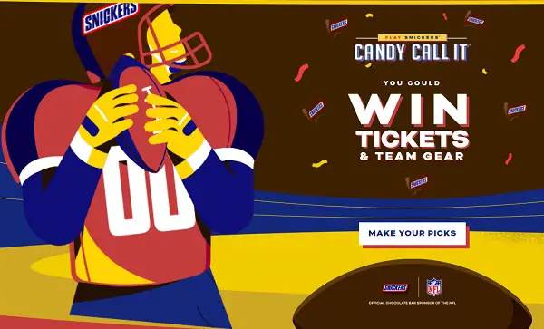 Candy Call It Sweepstakes: Win NFL Tickets and NFLshop.com Gift codes