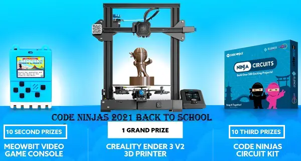 Code Ninjas 2021 Back to School Sweepstakes: Win 3D Printer