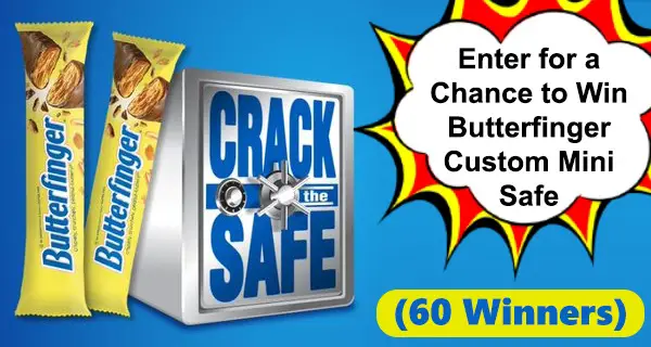 Butterfinger Crack the Safe Social Sweepstakes (60 Winners)