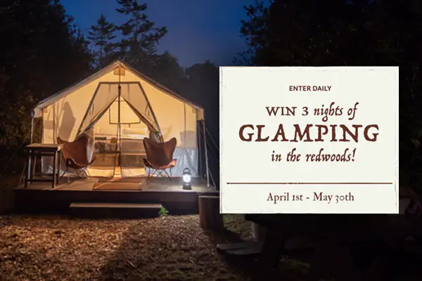 Redwood Empire Glamping Sweepstakes
