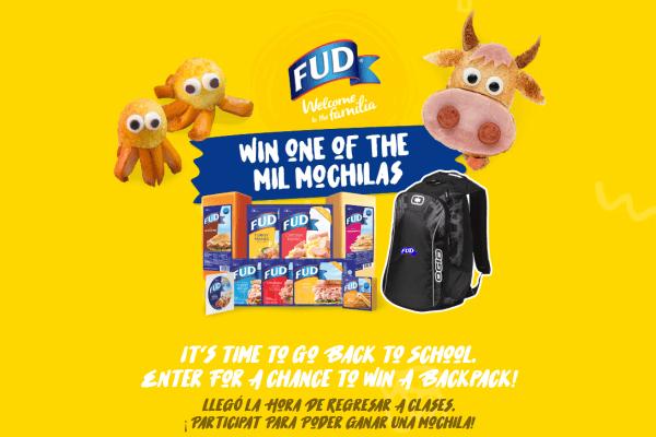 FUD Promotions: Back to School Backpack Sweepstakes