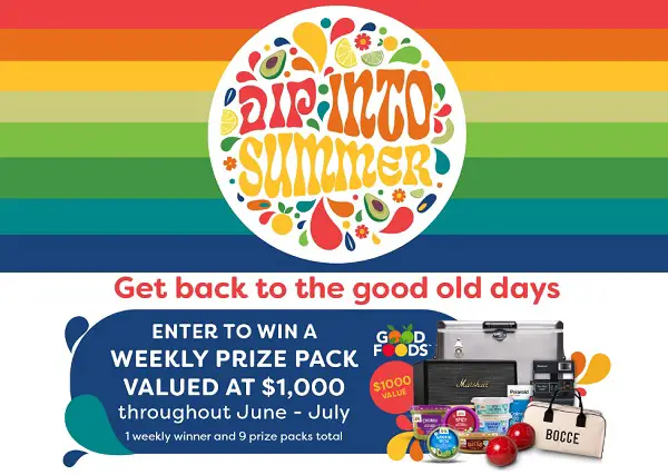 Good Foods Summer Sweepstakes 2021 (9 Prizes)