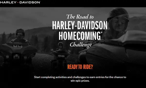 Harley-Davidson Homecoming Sweepstakes: Instant Win A Trip & More