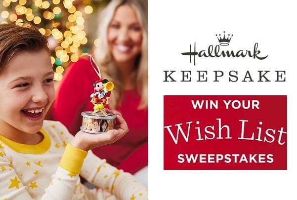 Hallmark Keepsake Ornaments Wish List Sweepstakes 2024 (10 Winners)