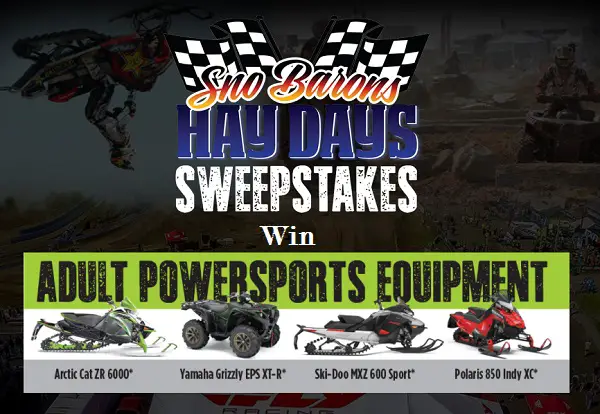 Haydays Sno-Baron Snowmobile/ATV Giveaway