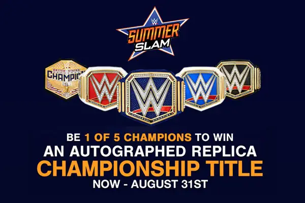 Hero Collection Summer Slam Sweepstakes: Win WWE Replica Title
