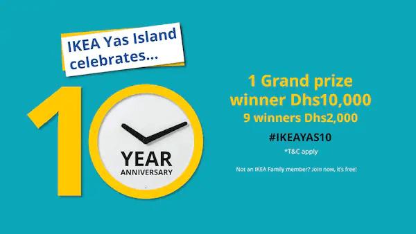 IKEA Family 10th Anniversary Sweepstakes