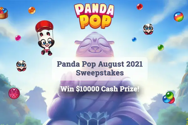Win $10000 Cash in Jim City Panda Pop August Sweepstakes