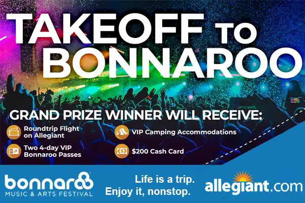Win $4,895 Trip to Bonnaroo+ Cash Card