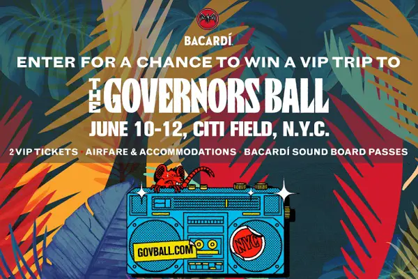 Bacardí Governors Ball Festival Flyaway Sweepstakes