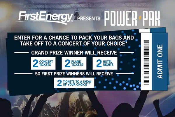 First energy Power Pak Sweepstakes