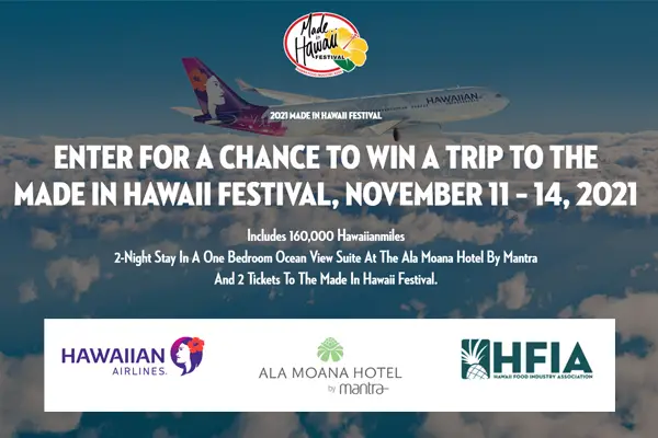 Made In Hawaii Festival Sweepstakes 2021: Win $4,800 HawaiianMiles Certificate