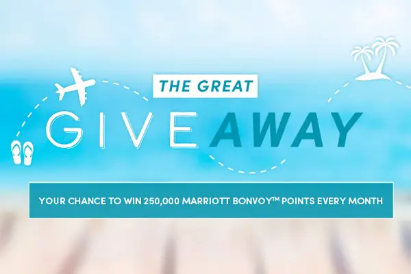 Win 250,000 Marriott Bonvoy Points Every Month