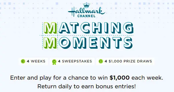 Hallmark Matching Moments Sweepstakes